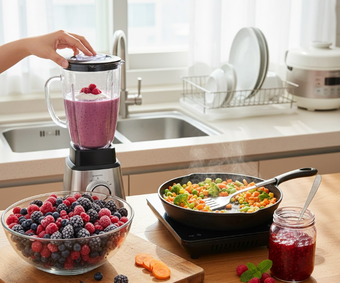 냉동 과일과 채소